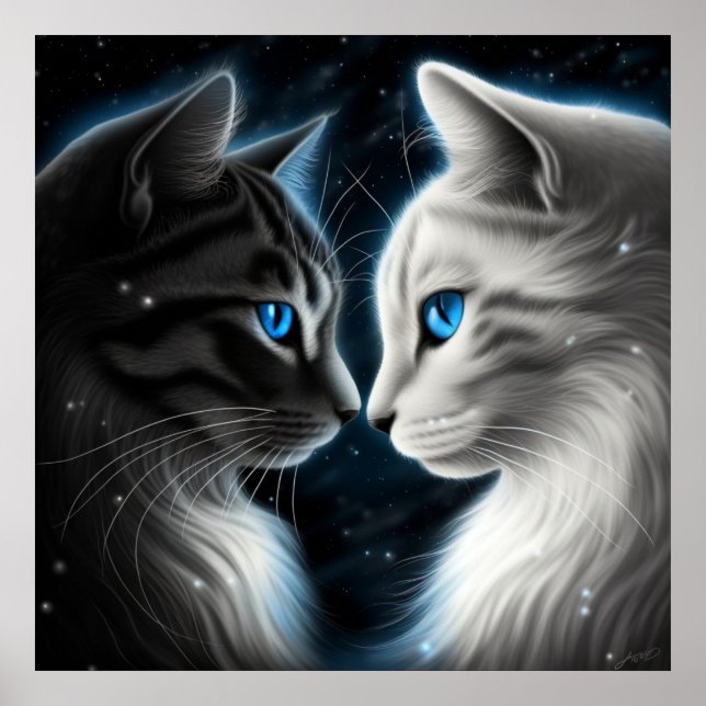Poster-Chat-Gesicht Poster (Vorne)
