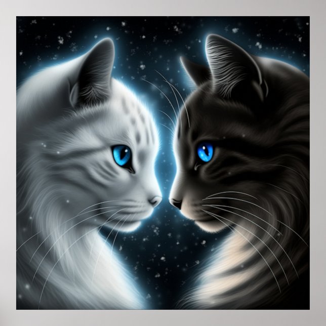 Poster-Chat-Gesicht Poster (Vorne)