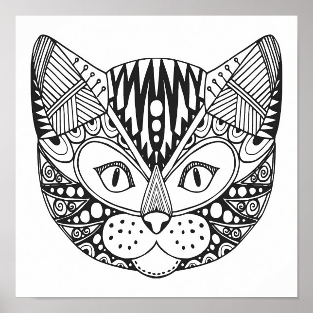 Poster Chat inspiré 2 (Devant)