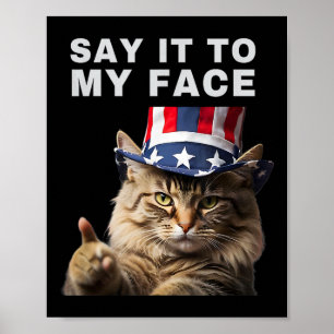 Poster Chat Le Dire À Mon Visage Kamala Harris