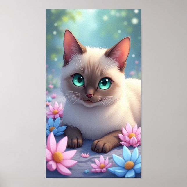 Poster Chat mignon (Devant)