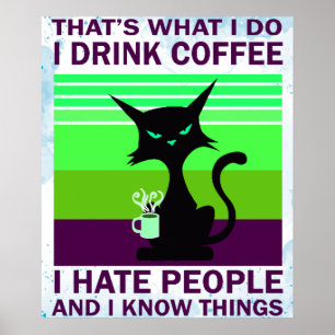 Poster chat noir