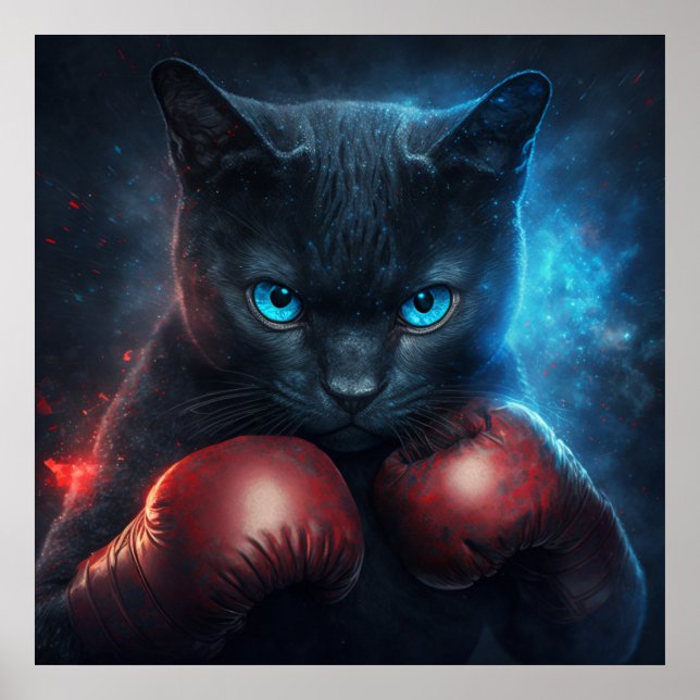 Poster chat noir (Devant)