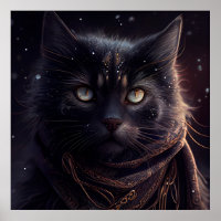 Poster chat noir