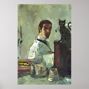 Poster Chat noir du quartier français