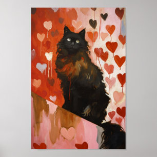 Poster Chat noir mignon