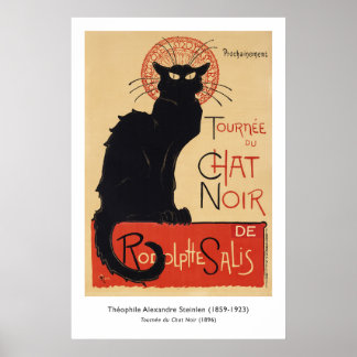 Poster "Chat Noir" | Steinlen 1896 Art Nouveau