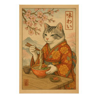Chat Ramen – Chat de style japonais appréciant des