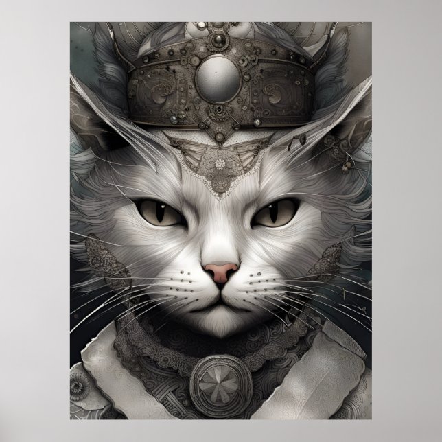 Poster Chat Royal Steampunk (Devant)