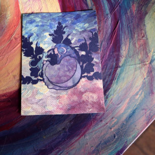 Poster Chat Sorcière Lune Déesse Wiccan Chat Personne