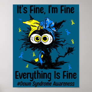 Poster Chat t21 de sensibilisation au syndrome de Down mo