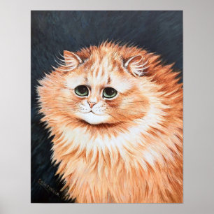 Poster Chat tigré, Louis Wain