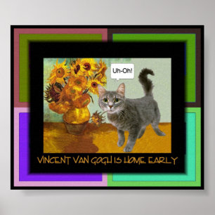 Poster Chat vilain 3 de Van Gogh