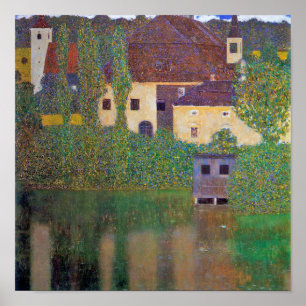Poster Château aquatique, Gustav Klimt
