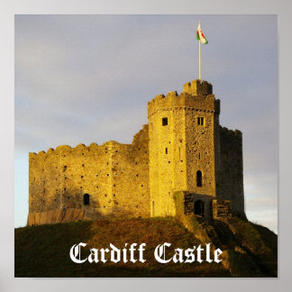 Poster Château au coucher du soleil
