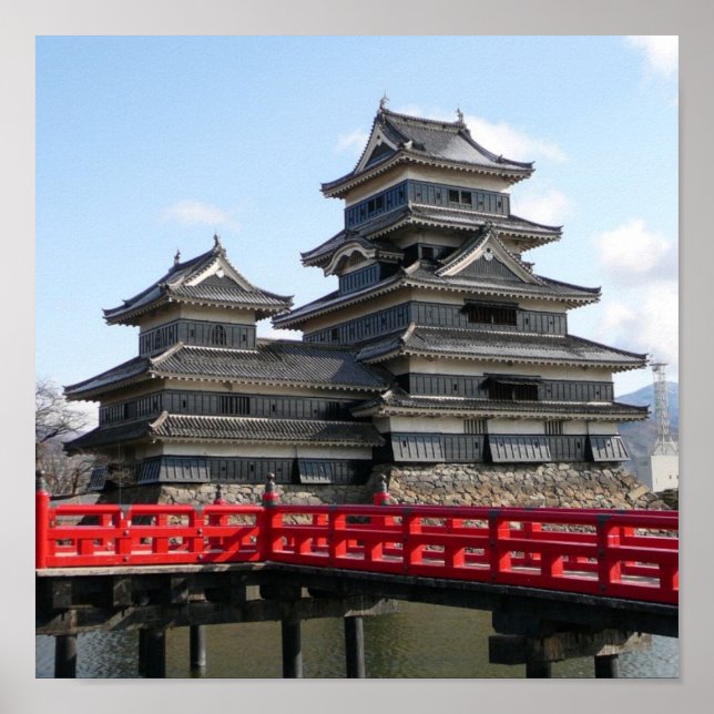 Poster Château au Japon (Devant)