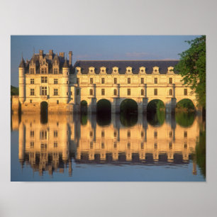 Poster Chateau Chenonceau, Cher, Loir-et-Cher,