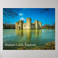 Château de Bodiam pittoresque dans East Sussex Eng