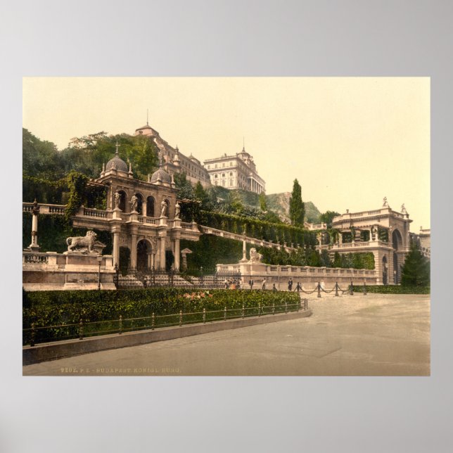 Poster Château de Buda, Budapest, Hongrie (Devant)
