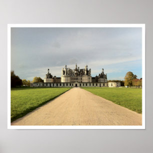 Poster Château de Chambord, France