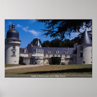 Poster Château de Chenonceau, Vallée de la Loire, France
