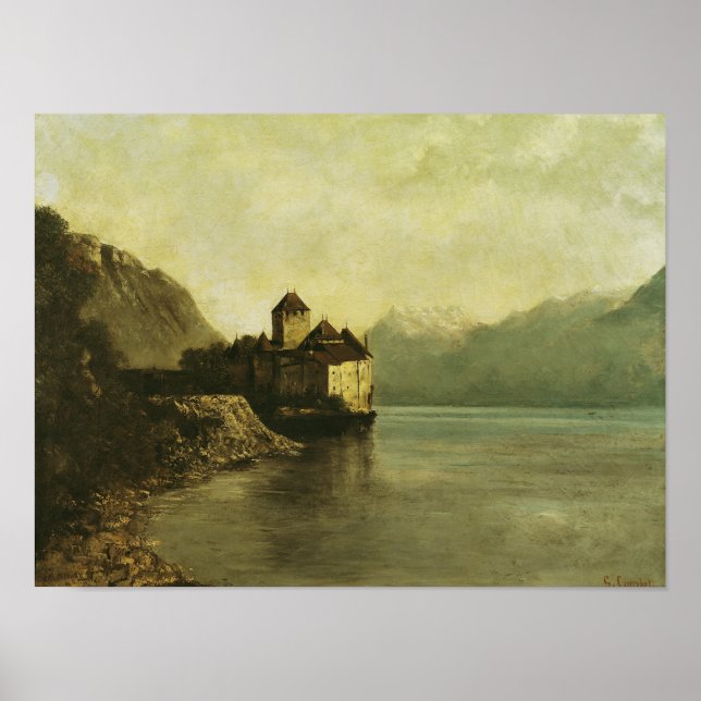 Poster Château de Chillon, 1874 (Devant)