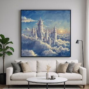 Poster Château de Cloud - Art Imaginaire peint