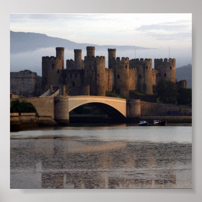 Poster Château de Conwy Pays de Galles du Nord (Devant)