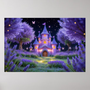 Poster Château de Fairy de la Lavande Cachée Grove