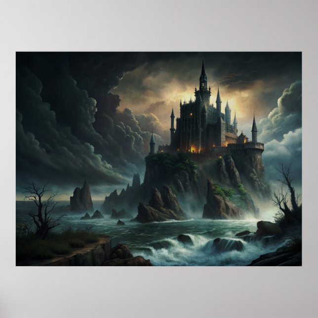 Poster Château de Grand Gothique (Devant)