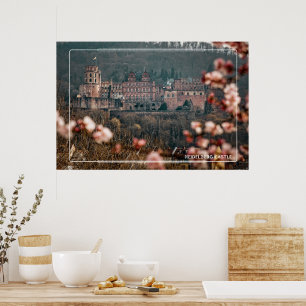 Poster Château de Heidelberg au printemps – Château roman