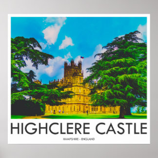 Poster Château de Highclere, Hampshire, Angleterre