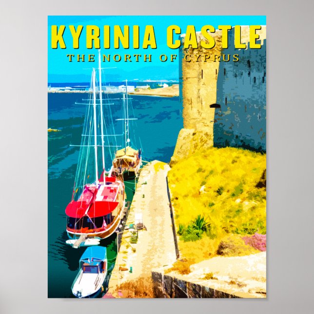 Poster château de kyrenia - Le nord de chypre (Devant)