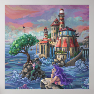 Poster Château de Mermaid