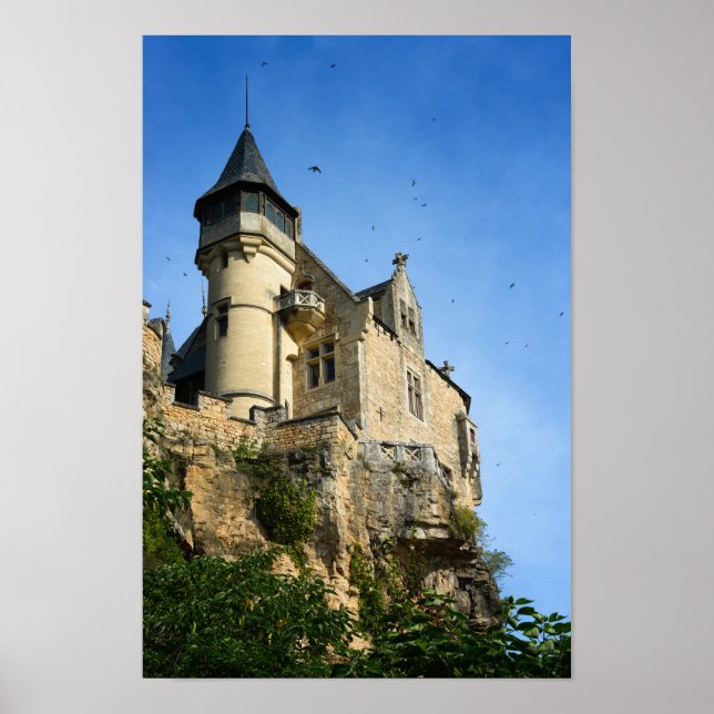 Poster Château de Montfort, Dordogne, France (Devant)