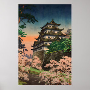 Poster Château de Nagoya 1937 par Tsuchiya Koitsu