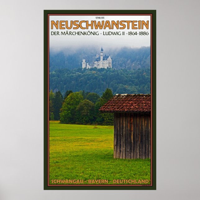 Poster Château de Neuschwanstein (Devant)