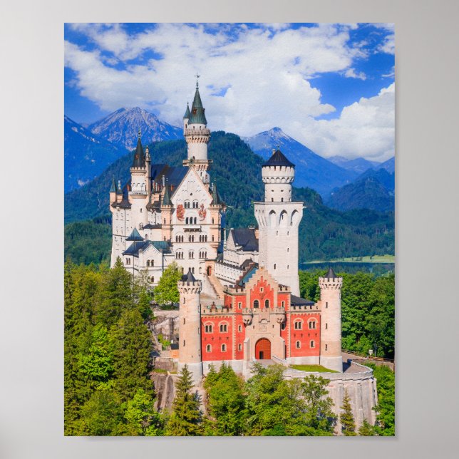 Poster Château de Neuschwanstein Allemagne (Devant)