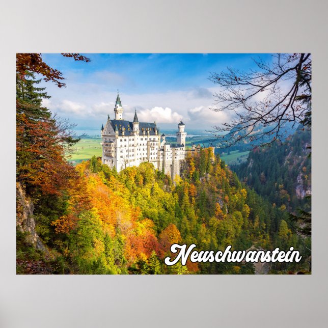 Poster Château de Neuschwanstein, Allemagne (Devant)