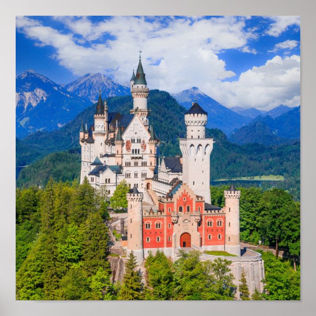 Poster Château de Neuschwanstein Allemagne (Devant)