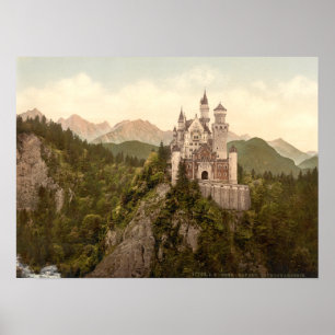 Poster Château de Neuschwanstein, Bavière, Allemagne