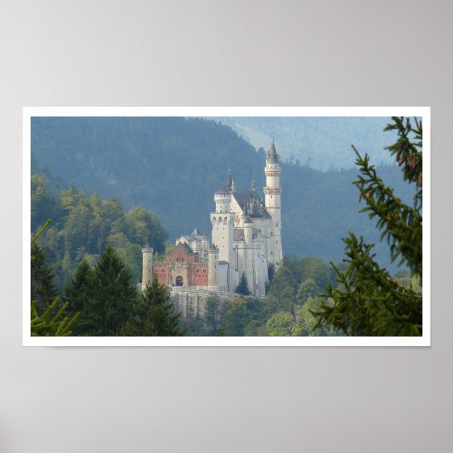 Poster Château de Neuschwanstein, Château de Fairy, Allem (Devant)