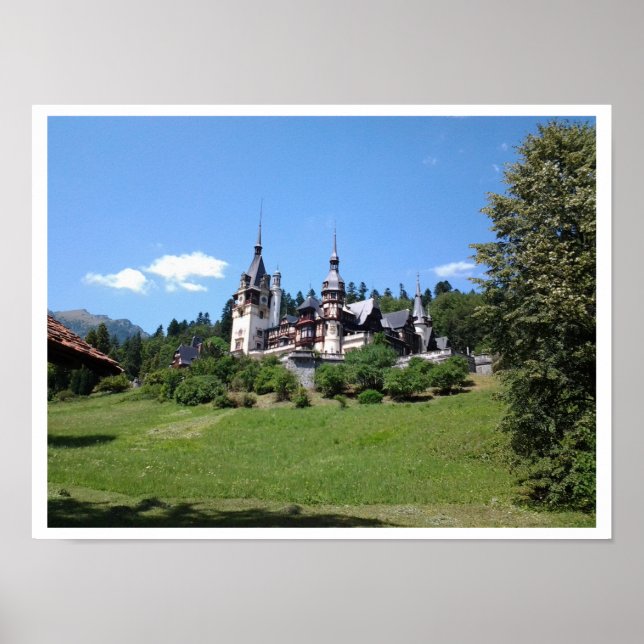 Poster Château de Peles, Sinaia, Roumanie (Devant)
