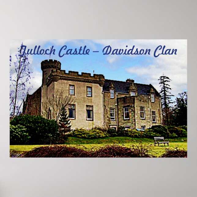 Poster Château de Tulloch - Davidson Clan (Devant)