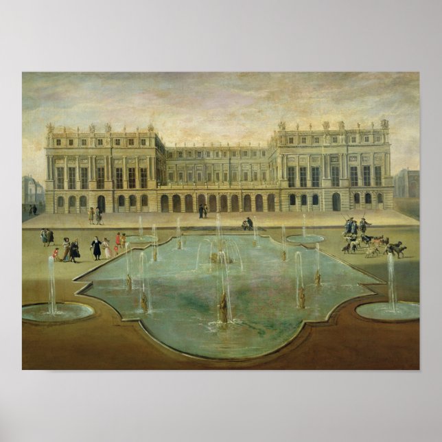 Poster Château de Versailles du Jardin (Devant)