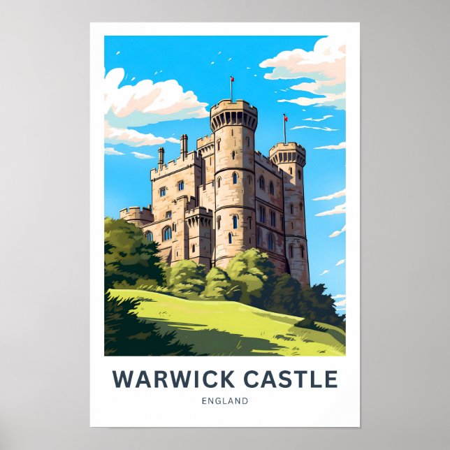 Poster Château de Warwick Angleterre (Devant)