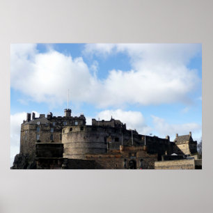 Poster Château d'Édimbourg en Ecosse