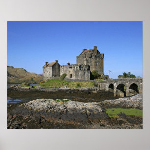 Poster Château d'Eilean Donan, Écosse. Le célèbre Eilean