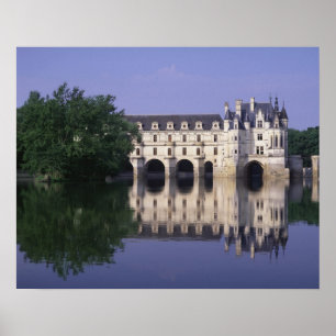 Poster Château du Chenonceau, Vallée de la Loire,