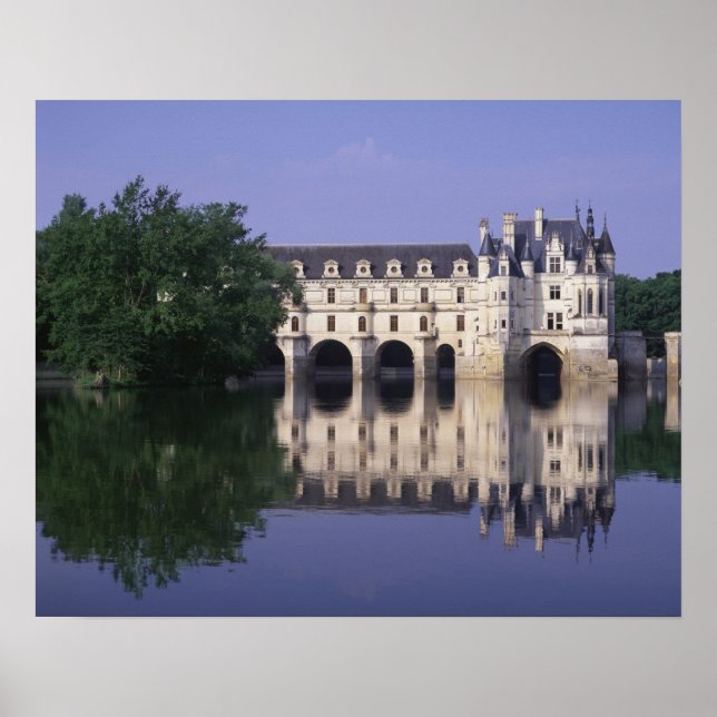 Poster Château du Chenonceau, Vallée de la Loire, (Devant)